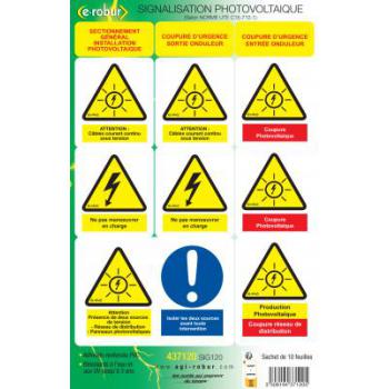 SIG120 STICKERS PHOTOVOLTAIQUE 
