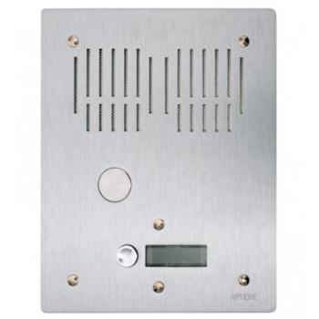  Platine de rue 1 bouton encast 