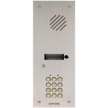  Platine inox 4 bp enc. clavier 