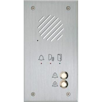  Platine tl. enc. alu. 2 bp, s 