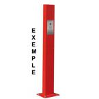  Borne vl acier 4 mm, hauteur 1 