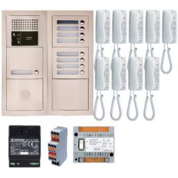  Pack audio 9 bp encastr, modu 