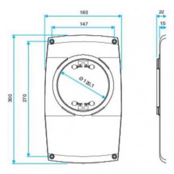  PLATINE BOUCHE A VIS - BLC 