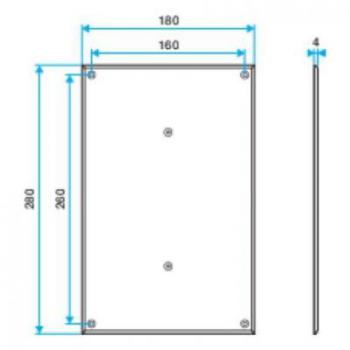 PLATINE BOUCHE A VIS - BLC 