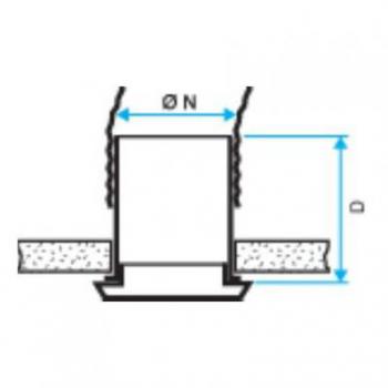  GRILLE BIP D80 BLC 