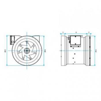  VENTILATEUR DE CONDUIT VC D125 