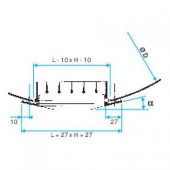  GRILLE CONDUIT GD102 F1 425X75 