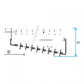  GRILLE CONDUIT GD102 F1 425X75 
