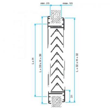  GRILLE ALU AC 181 F1 400X200 