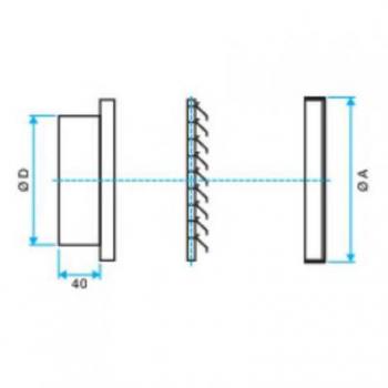  GRILLE EXTER AR637 D450 
