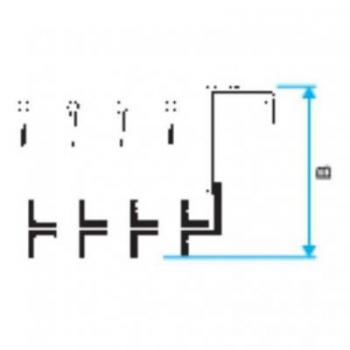  REGISTRE GRIL CONDUIT N425X75 