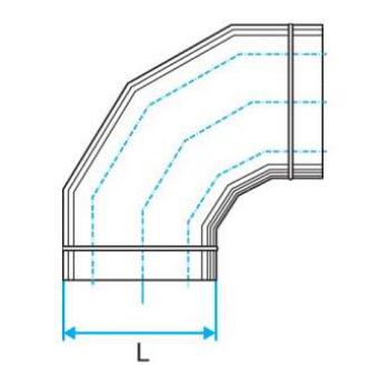  COUDE HORIZONTAL 90 - 545X165 