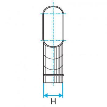  COUDE HORIZONTAL 45- 545X165 