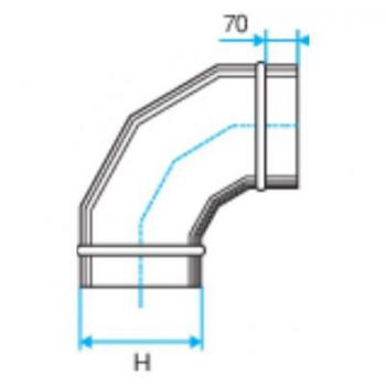  COUDE VERTICAL 90 - 545X165 