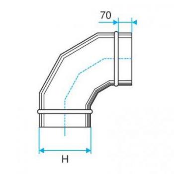  COUDE VERTICAL 90 - 545X165 