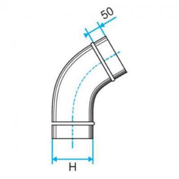  COUDE VERTICAL 45- 360X80 