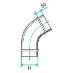  COUDE VERTICAL 45 CVO-425X130 