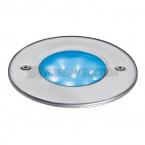  EGO ROND 9 LED BLEU  - INOX 