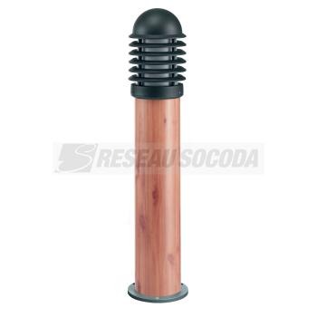  BORNE CALEO 1 75 NOIR/BOIS E27 
