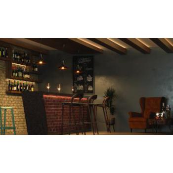  SUSP. CYMBA E27 NOIR/DORE S/LP 