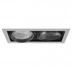  KIT QUADRA 2 GRIS LED 4000K 