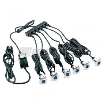  KIT 6 SPOTS LED DEAUVILLE BLEU 