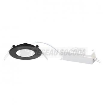  FLAT LED 5W/3-4000K CCT NOIR 