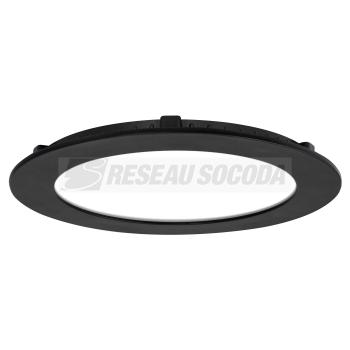  FLAT LED 13W/3-4000K CCT NOIR 