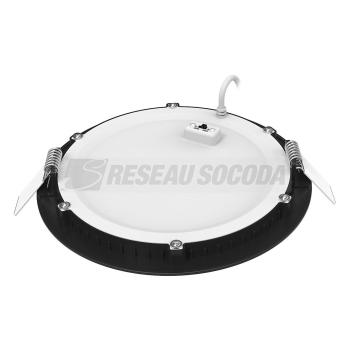  FLAT LED 13W/3-4000K CCT NOIR 