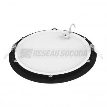 FLAT LED 20W/3-4000K CCT NOIR 
