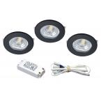 KIT S1200 3X1,8W 3000K NOIR 