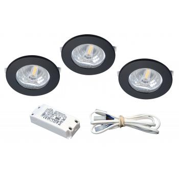  KIT S1200 3X1,8W 3000K NOIR 
