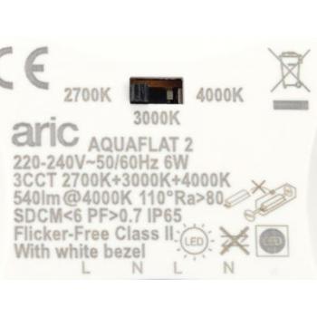  AQUAFLAT 6W 3CCT 27-30-40K NIC 