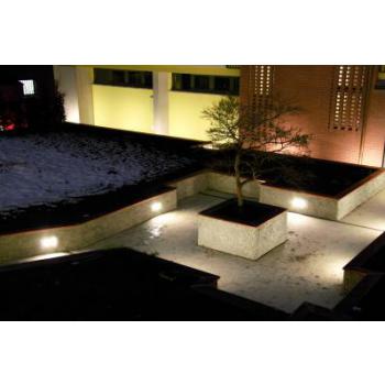  ENC. MURAL 300 LED INOX 