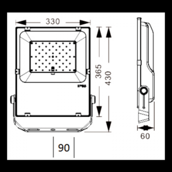 **ROCK 2 150W noir 4000K 