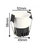 SOCA BLANC 7W 3000K 45MM 