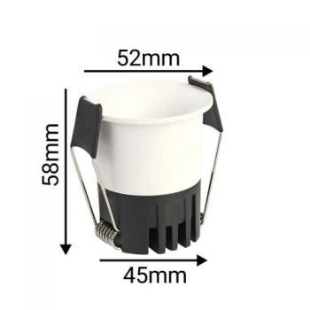  SOCA BLANC 7W 3000K 45MM 