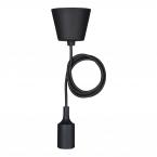  Suspension Silicone E27 Noir 