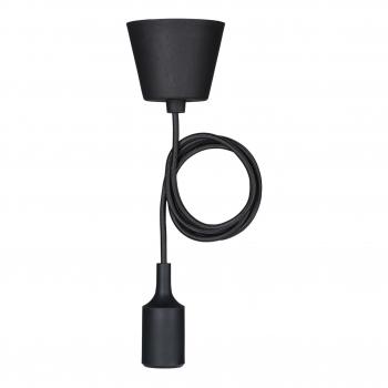  Suspension Silicone E27 Noir 