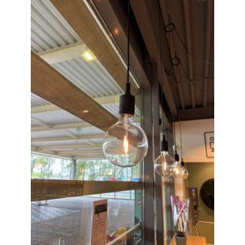  Suspension Silicone E27 Noir 