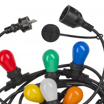  Guirlande 5M 10pcs E27 IP44 