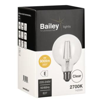  LED FIL G95 E27 DIM 8W 827 CL 