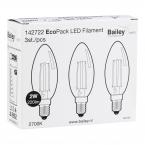  EcoPack 3 x FIL C35 E14 2W 827 