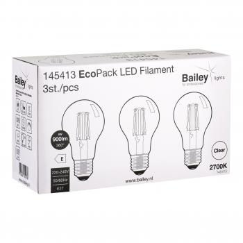  EcoPack 3xLED FIL E27 8W CL 