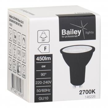  LED GU10 Noire 6W 927 450lm 