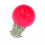  LED Party G45 B22d 1W Rouge 
