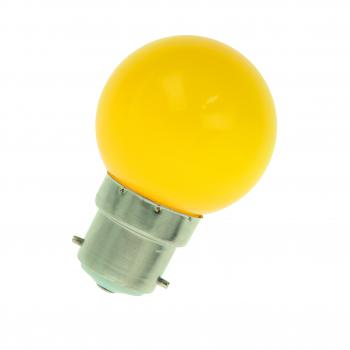  LED Party G45 B22d 1W Jaune 