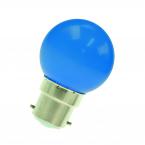  LED Party G45 B22d 1W Bleu 