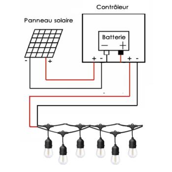  Guirlande solaire 5 m�tres 