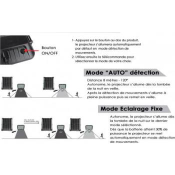  Projecteur solaire 30W 
